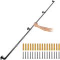 Pipe Stair Handrail 8FT - Heavy Duty Industrial Wall Handrail