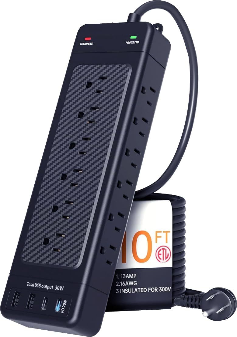 NANOLAKE High Joules Surge Power Strip - Ultimate Protection!