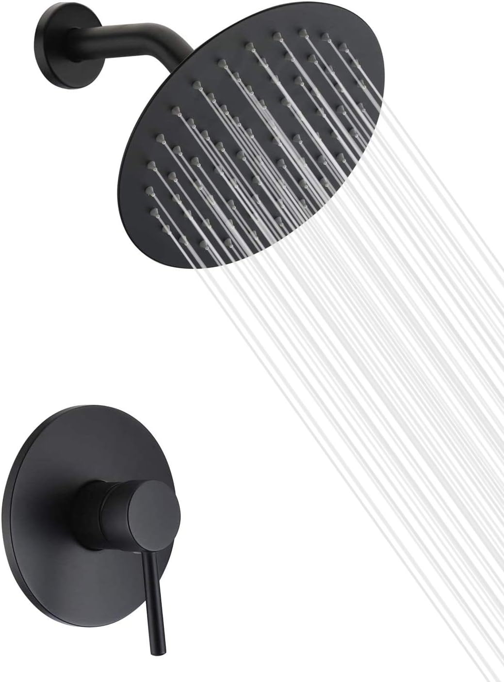 Sumerain Black Shower Faucet - Matte Black Shower Mixer Fixture