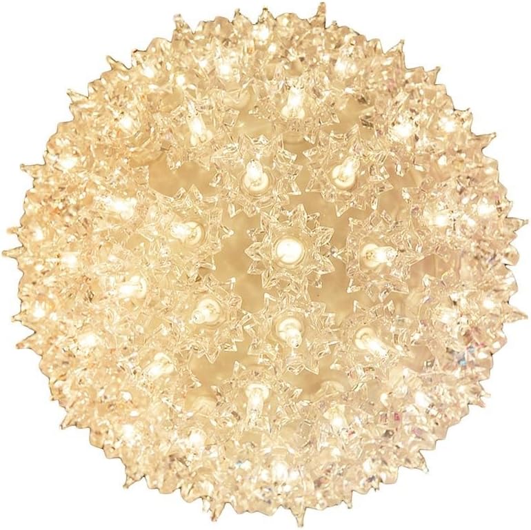 Starlight Sphere 7.5in 100 Light Ornament for Holiday Decor