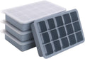 2 Tbsp Silicone Freezer Molds - Easy Meal Prep Blue 4 Pack