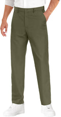 Mens Dress Pants Expandable Waist Wrinkle Free Flat Front - Classic