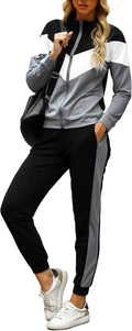 Marvmys Women's Tracksuit Set 2 Piece Sweatsuit Outfit - Cozy Zip Up