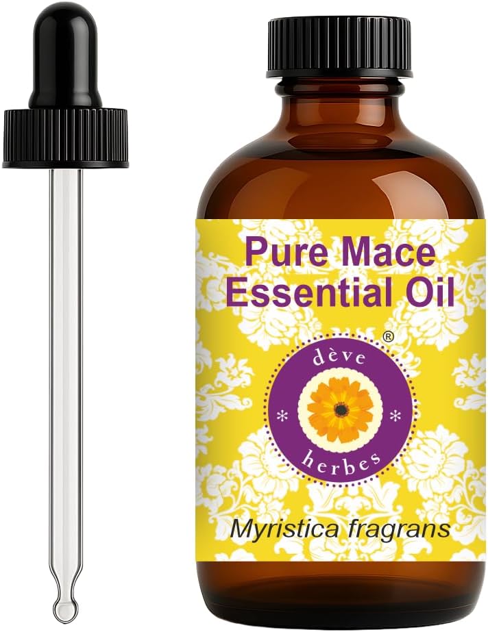 Deve Herbes Pure Mace Essential Oil for Skin and Hair Care