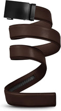 Mission Belt Men's Leather Ratchet Belt 40mm - Clean, Adjustable Fit
