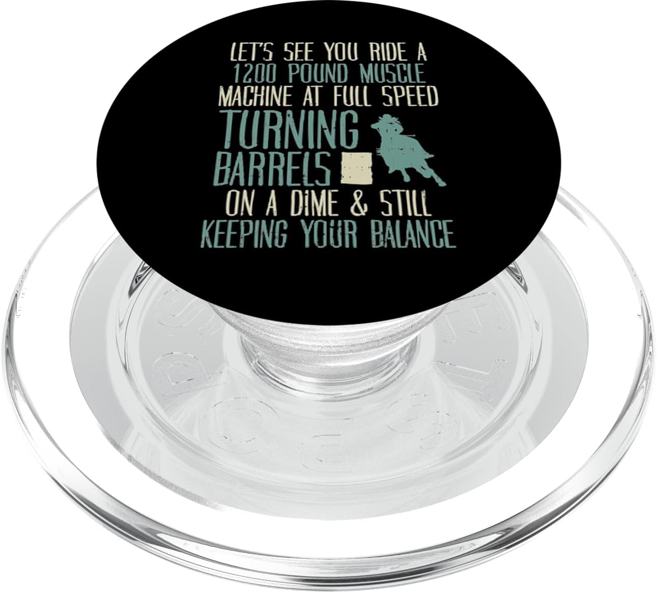 Muscle-Turning Horse Barrel Racing PopGrip