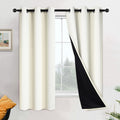 100% Blackout Curtains 63 in Length Cream - Total Light Block