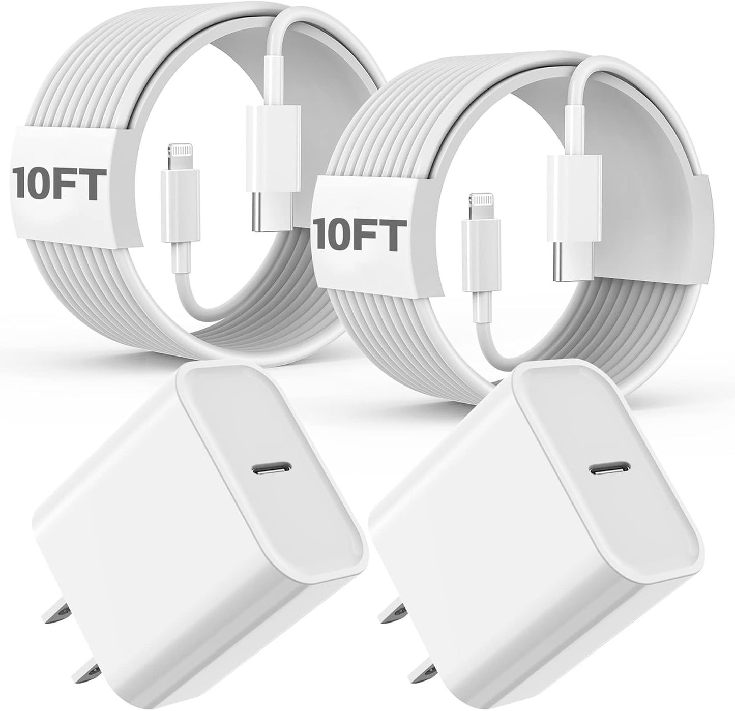 Ultra-Fast 10FT iPhone Charger Duo by Nuinno
