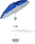 6.5ft Sun Shade Umbrella with Stand - Portable, Adjustable Sun