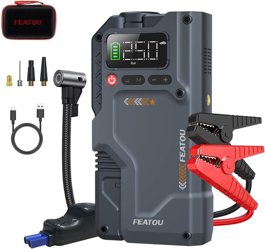 Featou 5-in-1 Jump Starter: 3000A Peak Power
