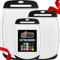 GORILLA GRIP Reversible Kitchen Cutting Board Set of 3 - Durable Prep