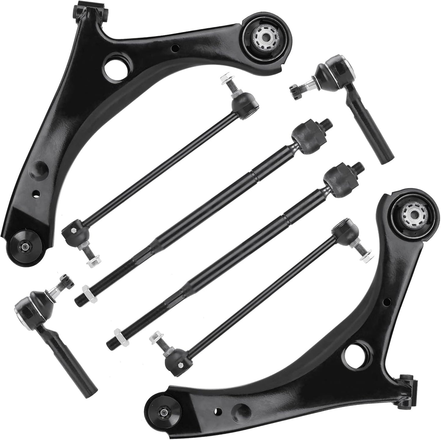 8PCS Front Lower Control Arm Suspension Kit for Dodge & Chrysler