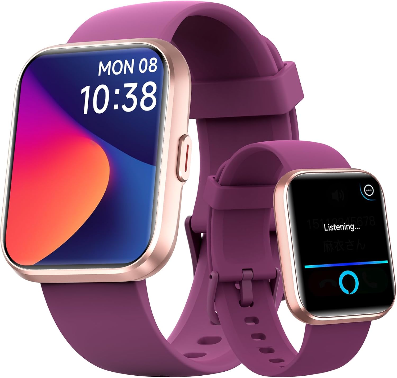 Fitpolo Smart Watch with Alexa, Bluetooth Calls & Health Monitor