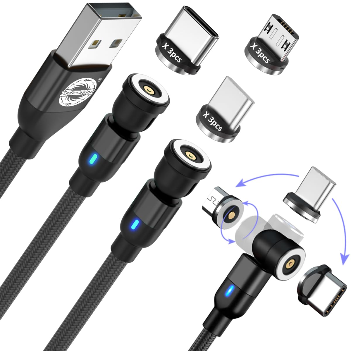 3-in-1 Magnetic Charger Set - Fast Charging
