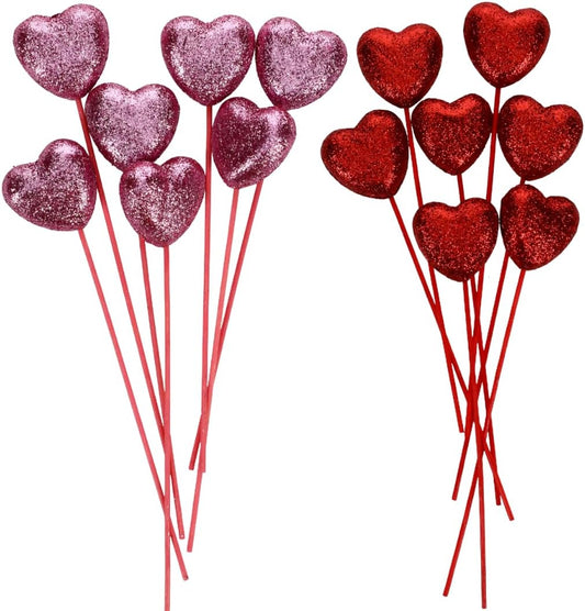 10 Glitter Heart Picks: Festive Valentine's Decor