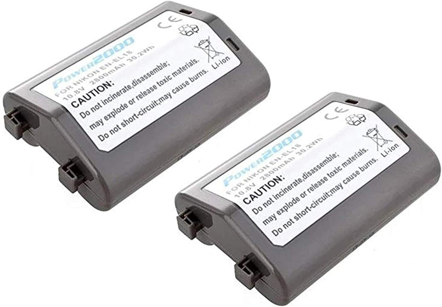 High Capacity Nikon EN-EL18 Batteries for D4, D4S, D5 Cameras