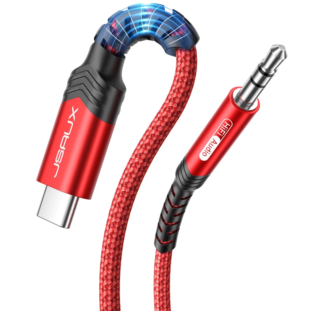 Enhanced Audio: JSAUX USB C to 3.5mm Aux Cable