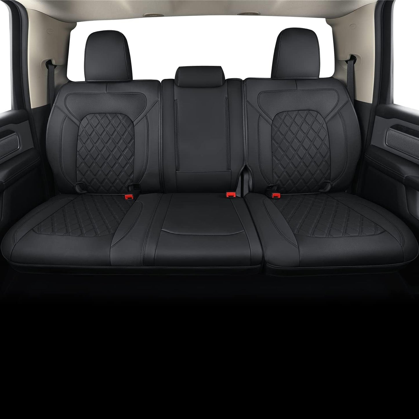 Custom Fit Waterproof Rear Bench Seat Covers for Ram 1500