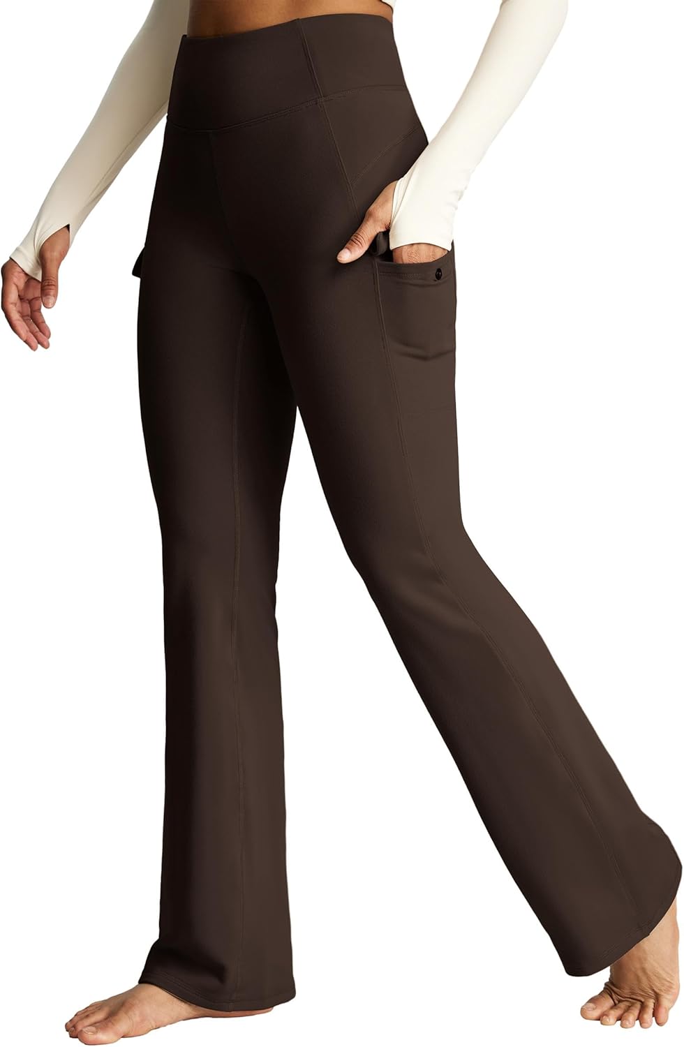 Fleece Lined Cargo Pants for Women - Waterproof Thermal Leggings
