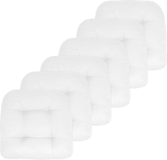 Sweet Home Collection Patio Cushions for Outdoor Chairs 6 Pack