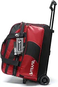 Pyramid Deluxe Double Roller 2 Ball Bowling Bag with Shoe Compartment