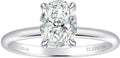 Elspeth 925 Sterling Silver Oval Solitaire Engagement