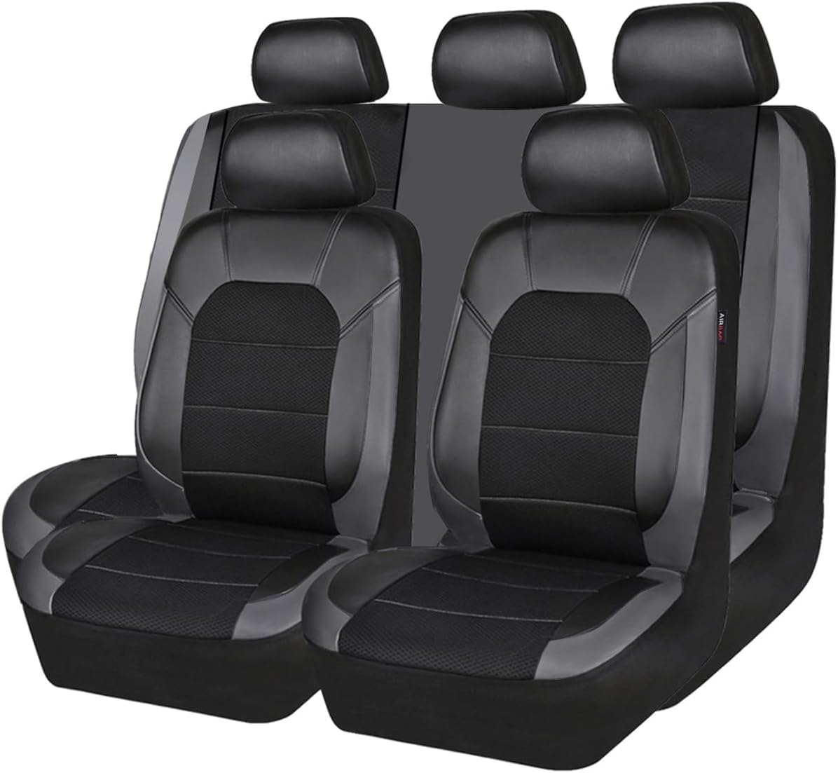 CAR PASS Leather Seat Covers for Sporty Automotive Style
