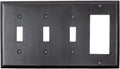Distressed Antique Bronze Switch Plate Cover 3 Toggle - 1 GFI Rocker