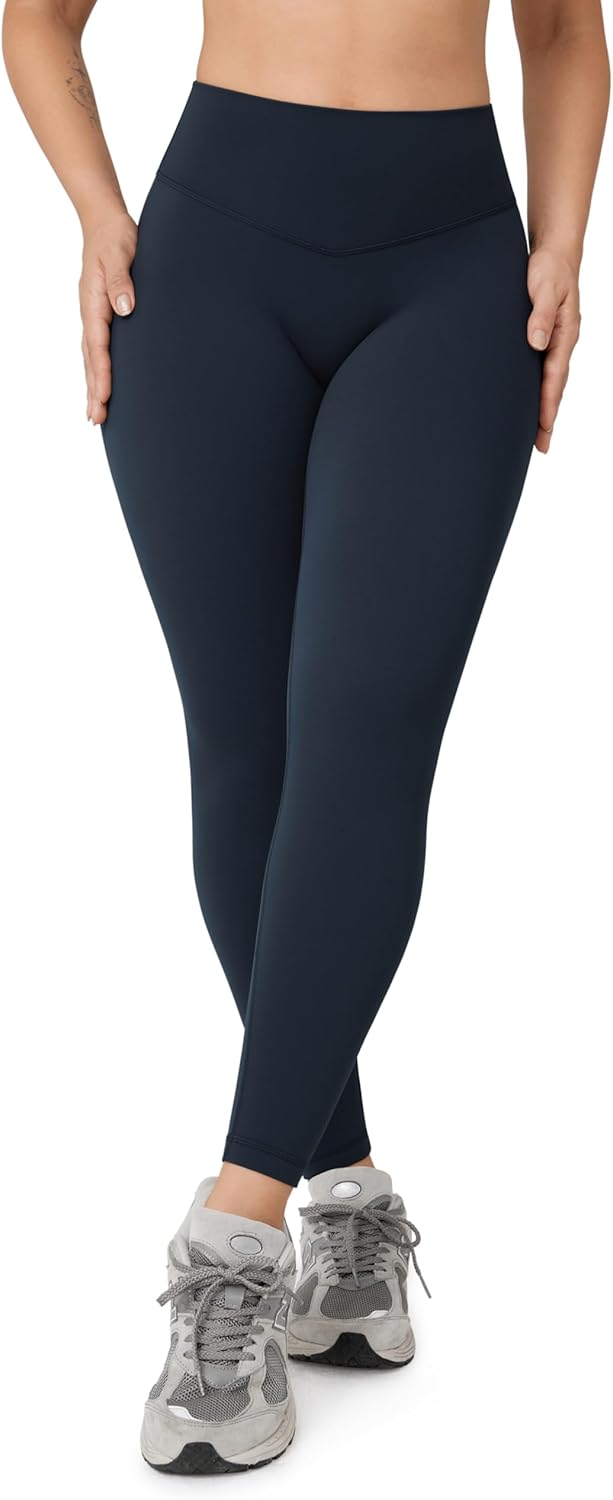 Hugcurve No Front Seam High Waisted Workout Leggings for Women