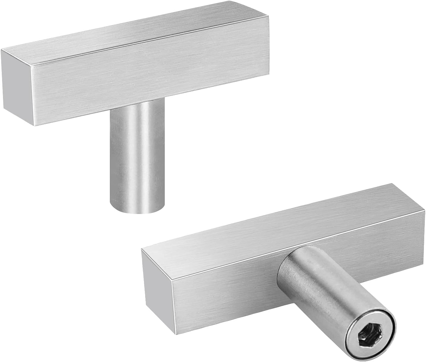 Goldenwarm Kitchen Cabinet Knobs Brushed Nickel Drawer Handles