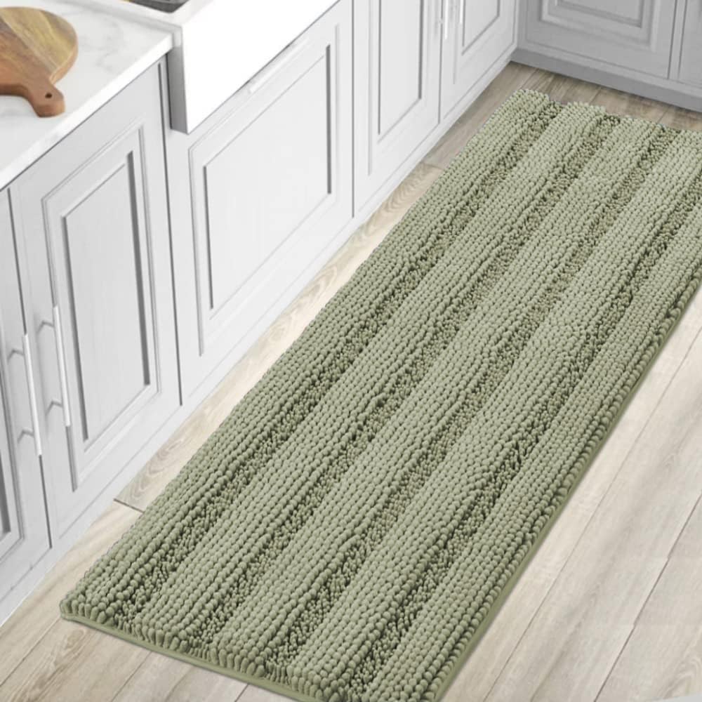 H.VERSAILTEX Non Slip Bath Rugs Thick Chenille Soft Mats 59in