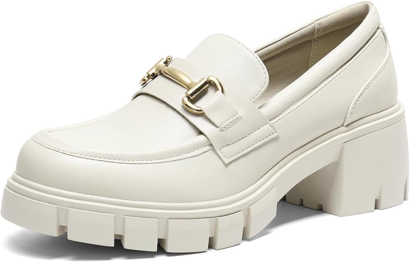 DREAM PAIRS Chunky Loafers for Women - Stylish Slip On Shoes