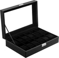 Stylish 12-Slot Watch Box Organizer by Oyydecor