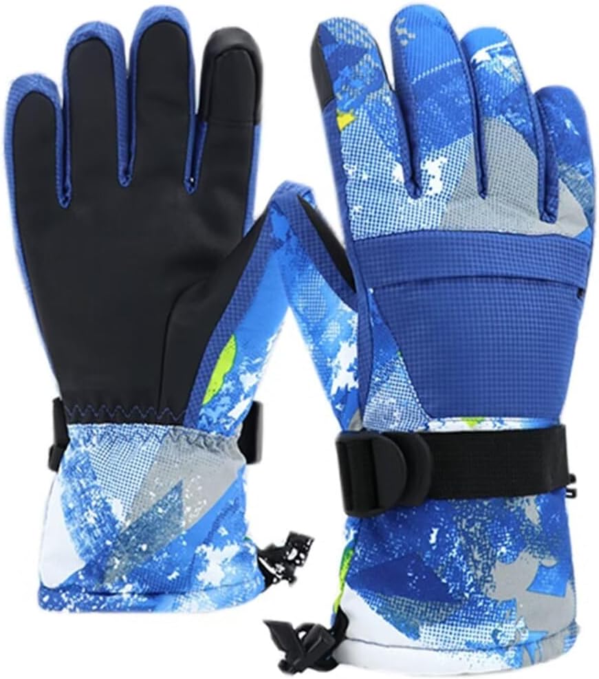 Waterproof Lined Kids Winter Gloves - Snowboard Ready!
