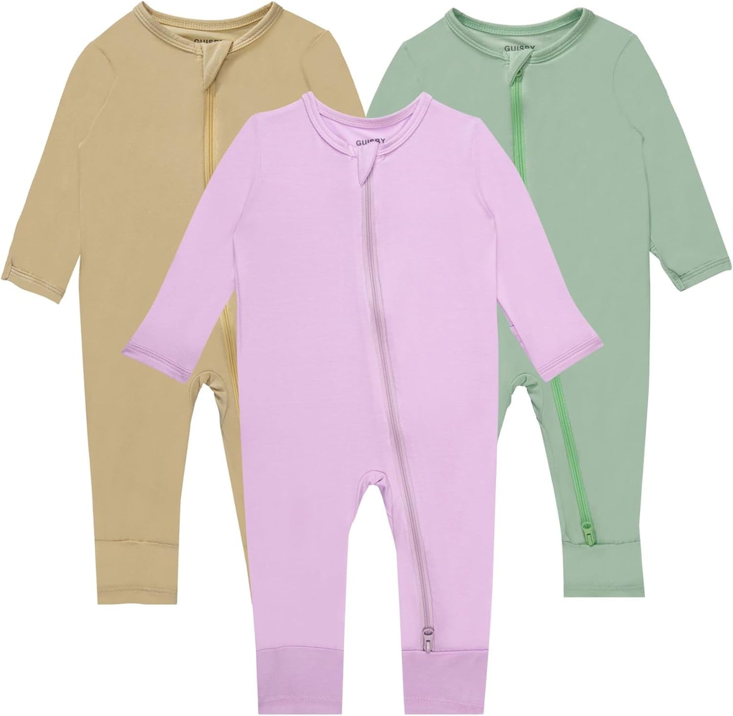 GUISBY Baby Pajamas with Mitten Cuffs for Comfort and Style