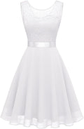 Short Homecoming Lace Dress for Teens - Flowy A Line Formal Dress