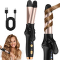 Cordless Rechargeable Curling Iron and Straightener - Travel Friendly