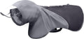 Grey Slip-On Dog Rain Poncho Medium - Quick, Lightweight Waterproof