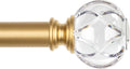 KAMANINA 1 Inch Curtain Rods 72 to 144 Inches for Luxury Decor