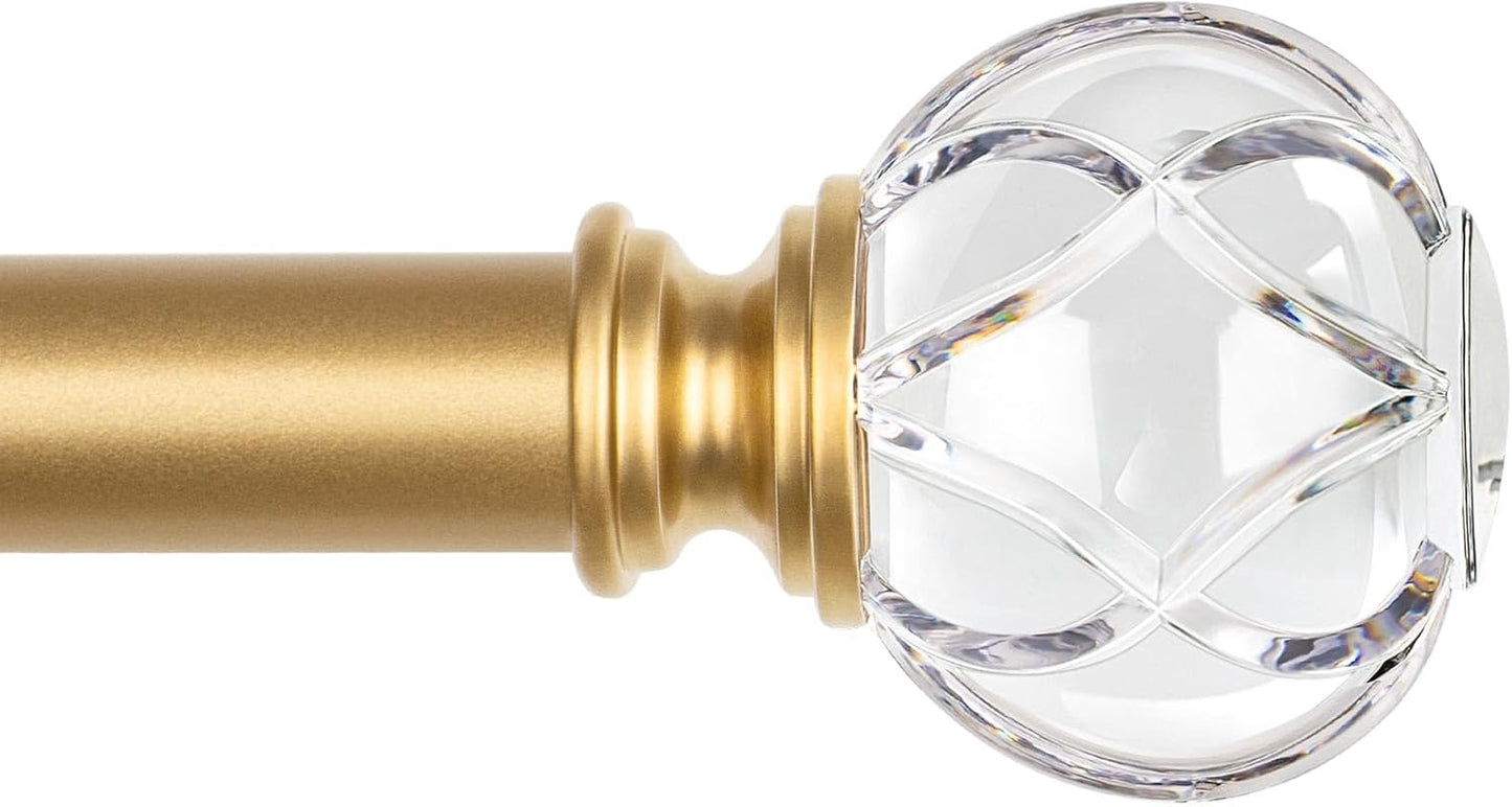 KAMANINA 1 Inch Curtain Rods 72 to 144 Inches for Luxury Decor