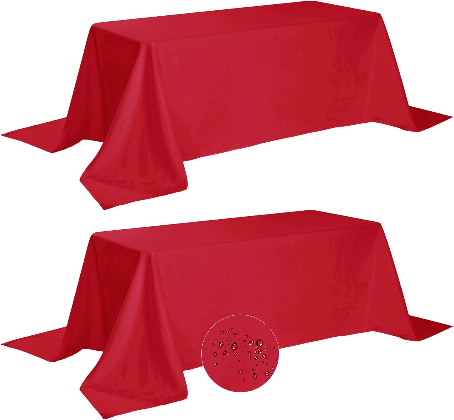 Waterproof Rectangle Tablecloth 90x156 Inch for Events and Dining
