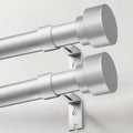 Heavy Duty Curtain Rods for Windows 66 to 120 in - Sturdy Adjustable
