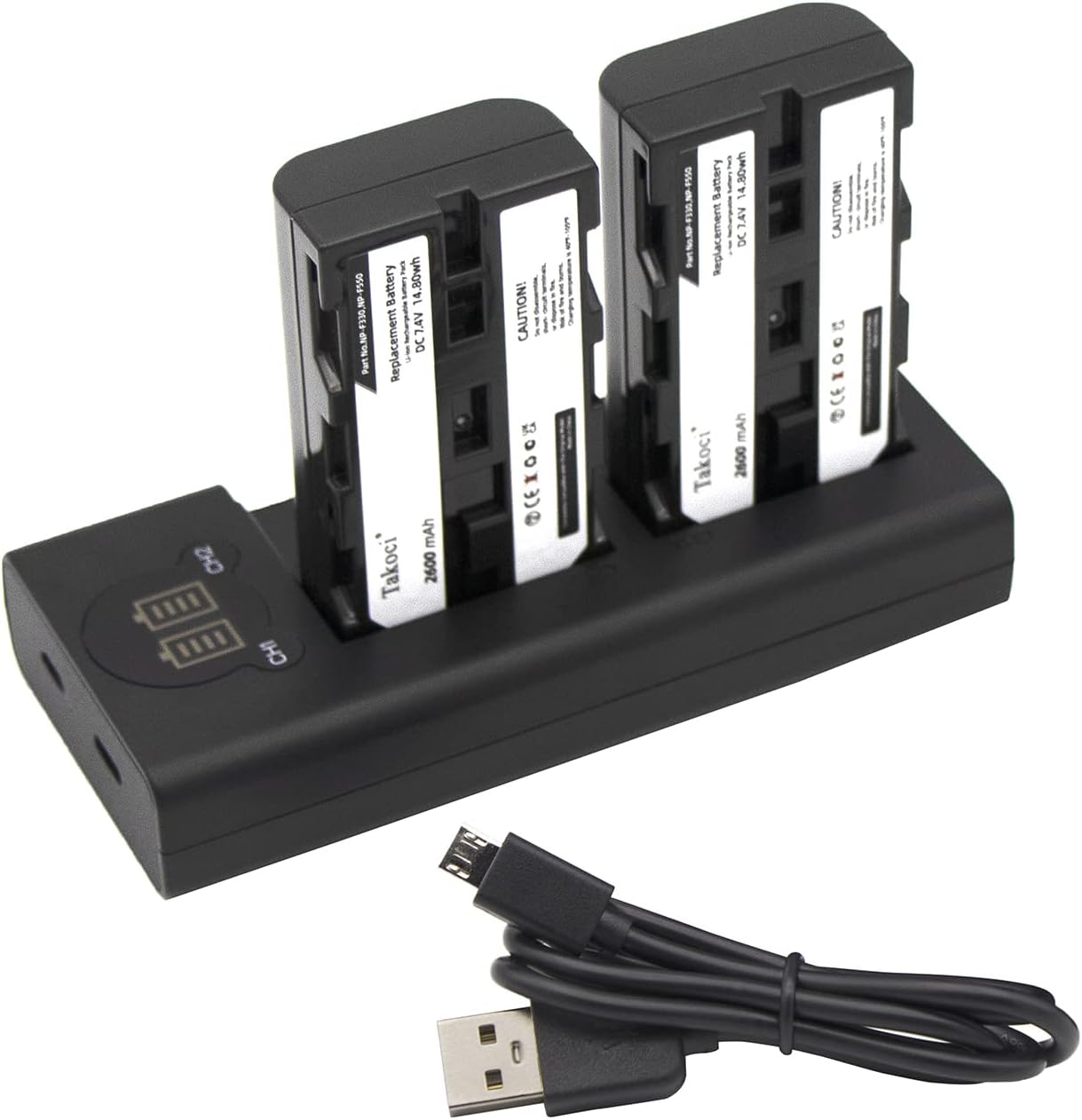 Rechargeable Battery Pack NP-F550 NP-F570 for LED Lights