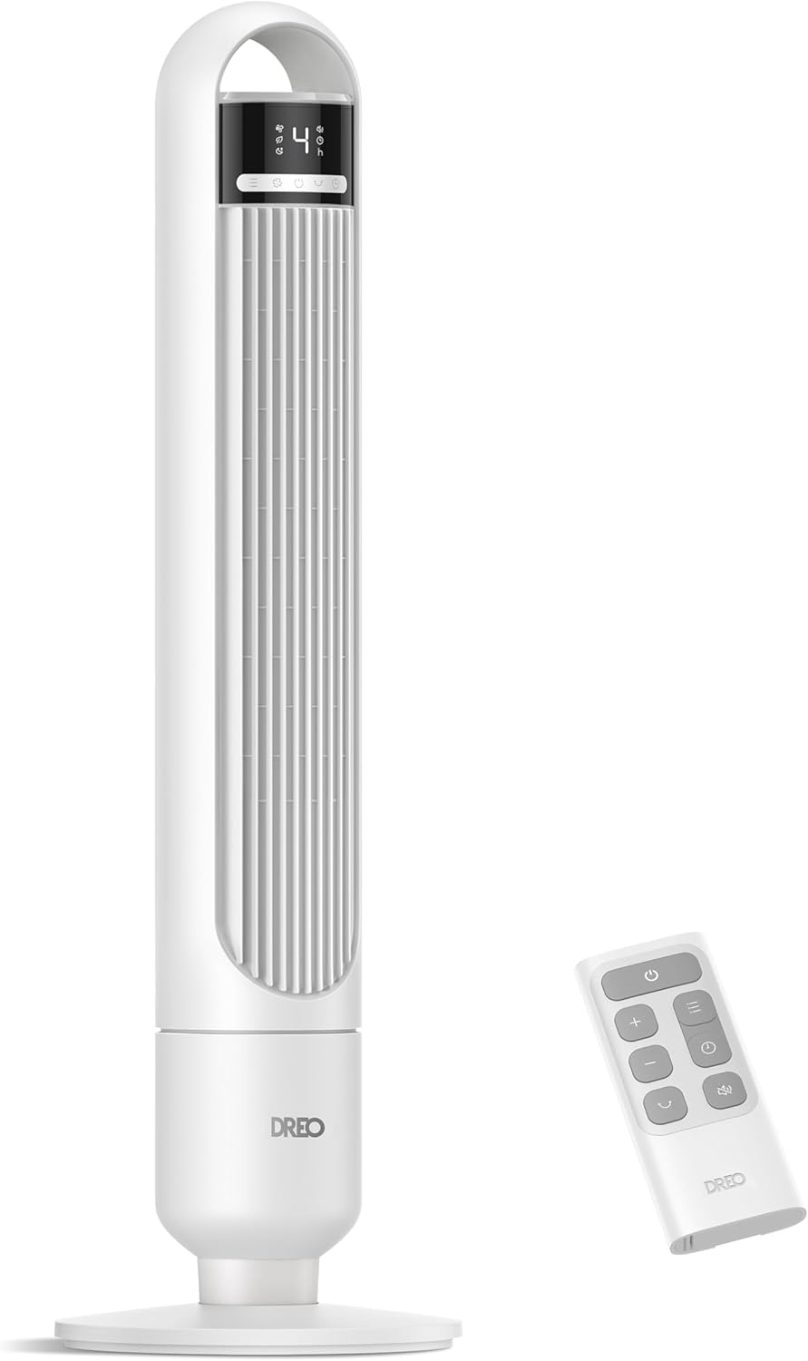 Dreo Tower Fan for Bedroom with 90 Oscillation and Quiet Design