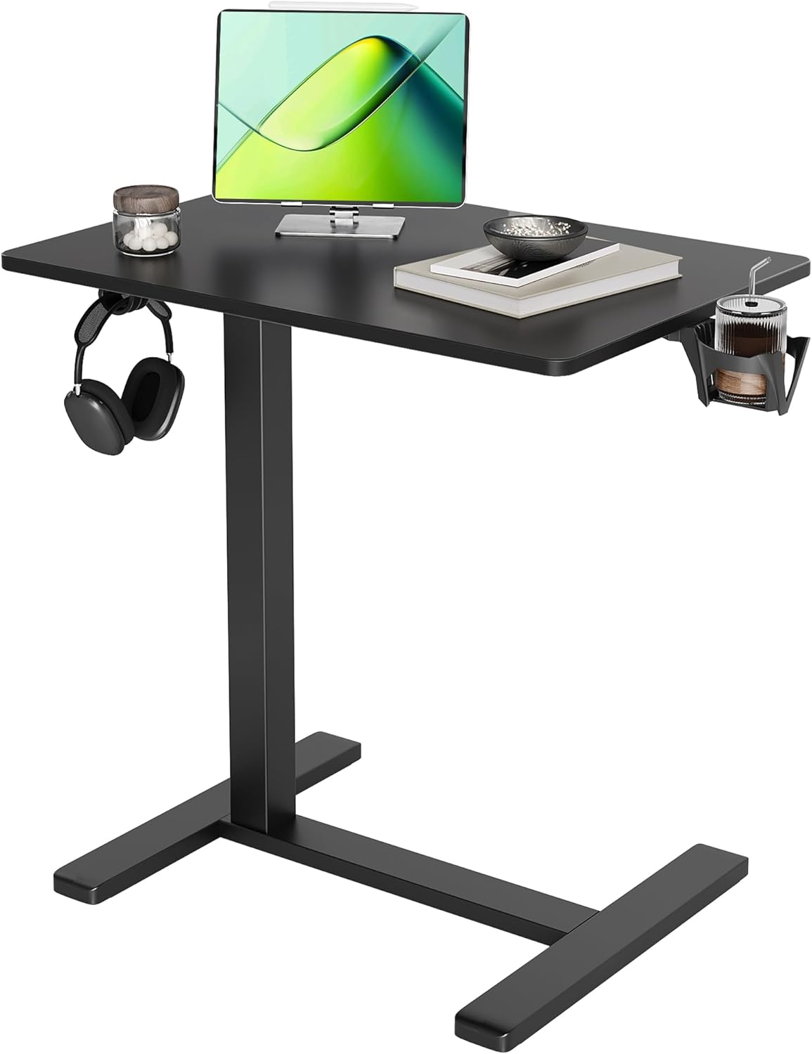 Claiks Height-Adjustable Overbed Table for Home & Hospital Use