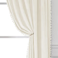 Victree Velvet Blackout Curtains - Sun Blocking 52x84, Cream