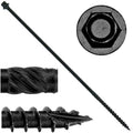 #14 x 12 Heavy Duty Black Timber Log Wood Screws - Superior Hold