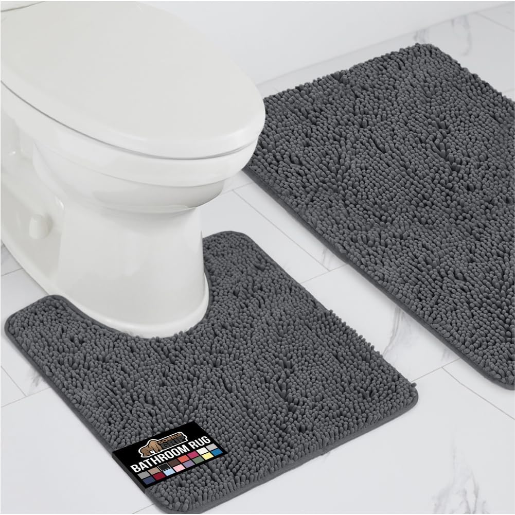 GORILLA GRIP Bathroom Rug Sets for Soft Comfort and Style