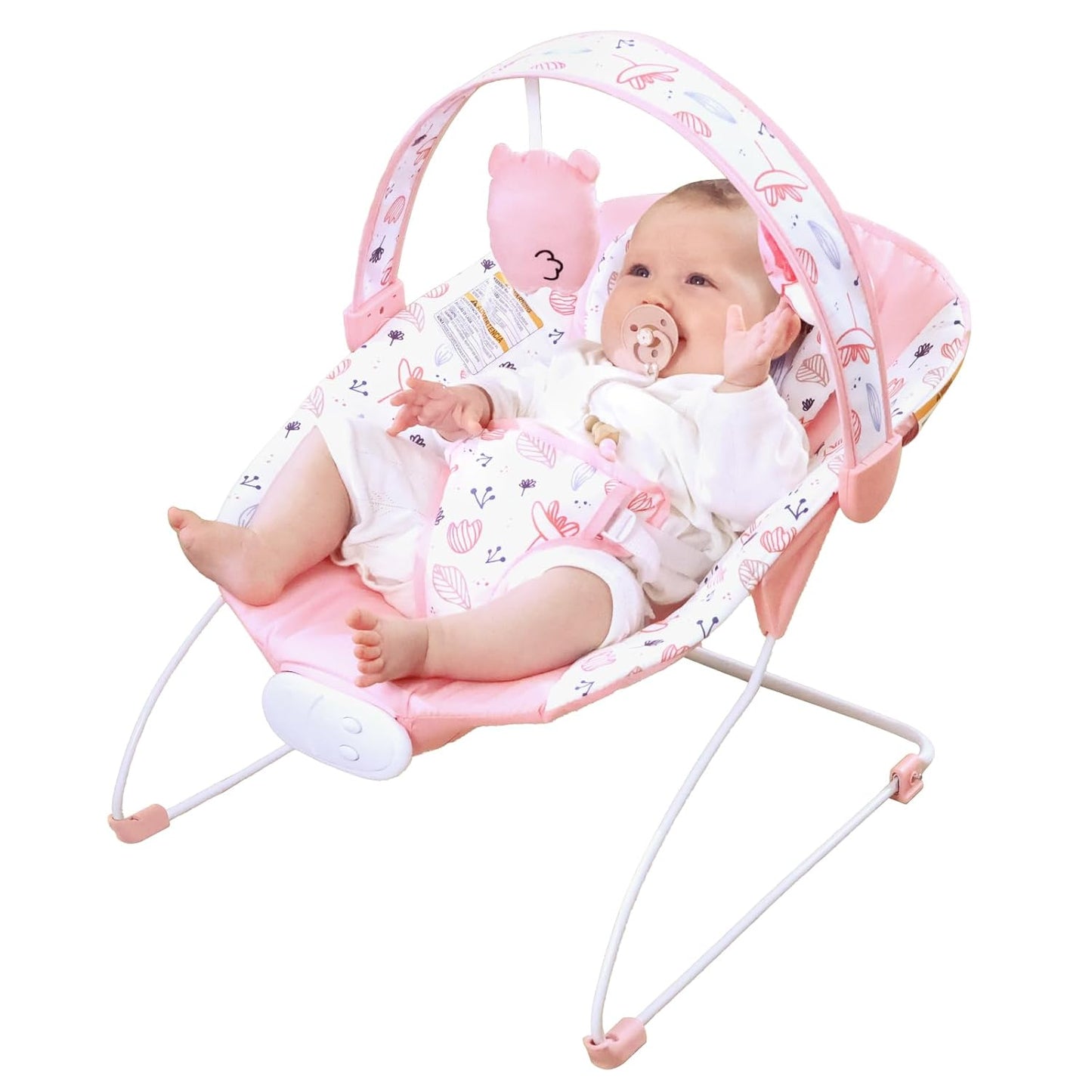 Portable Baby Bouncer Seat with Melodies and Vibration Levels