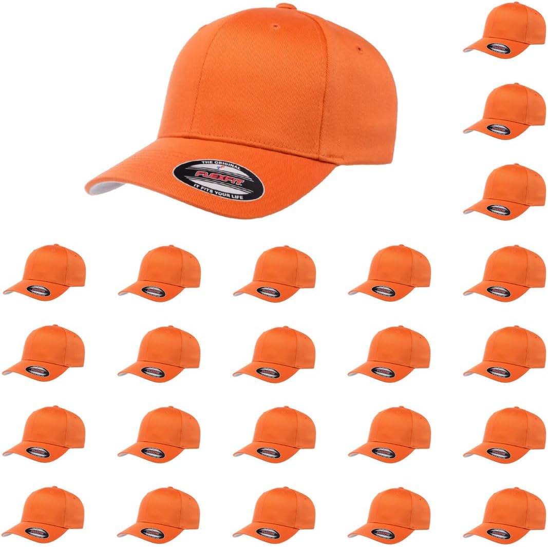 Flexfit Wooly Combed Premium 6-Panel Baseball Cap for Comfort